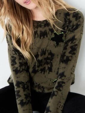 Lisa Todd Pop Star Top Sweater in Rainforest Size Medium